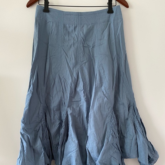 Fei Anthropologie pleated cotton skirt - Picture 1 of 6